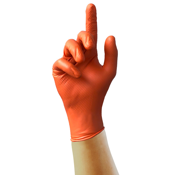 PRO.TECT Orange HD Gloves (M) 100 Pack}
